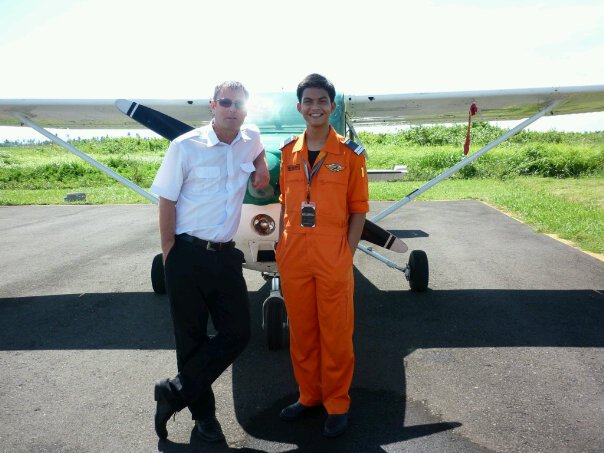 After 1st solo Flight with Capt. John Mellor
